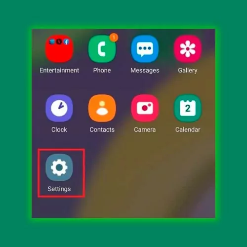 Step 1 open Android settings before downloading Baji APK