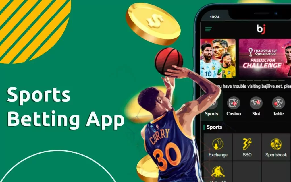 Sports betting markets displayed in the Baji App